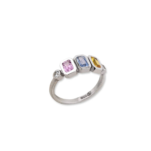 PRIZMIC ‘HAPPY’ Ring - Multicolor Sapphire