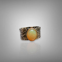 Ethiopian Opal Ring in Gold