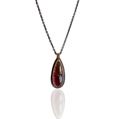 Brazilian Tourmaline Cabochon Necklace