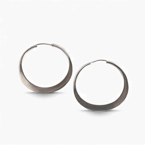 Chunky Hammered Solid Silver Band