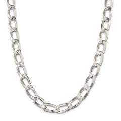 Sterling Silver 12.35mm Elongated Open Link Chain