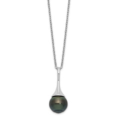 Minimalistic Tahitian Pearl Sterling Silver Pendant