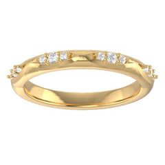 18k Yellow Gold Diamond Wedding Band