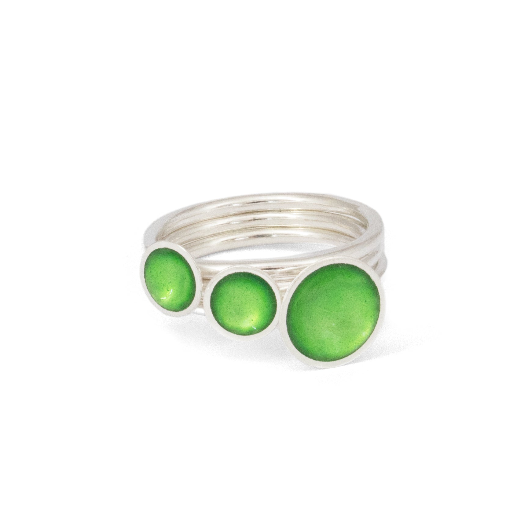Enamel Triple Ring Stack – Lireille