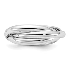 14k White Gold Rolling Band