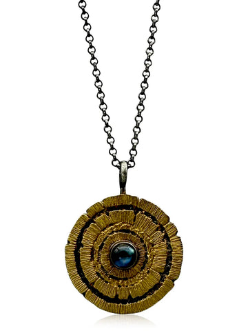 Small Sunburst Opal Pendant