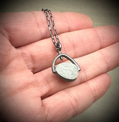 Rose-cut Aquamarine Pendant