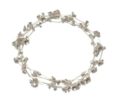 MD Acorn Cup Cluster Neckpiece – Sterling Silver & 18ct Gold, 120cm