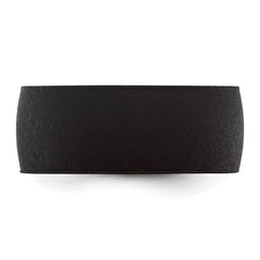 Silicone Black 8.7 mm Flat Edge Band