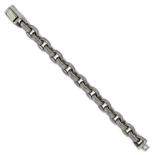 Personalized Sterling Silver Bracelet for Men Curb Link 8.5?
