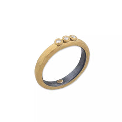 Stockholm Diamond Band | 24K Gold & Silver