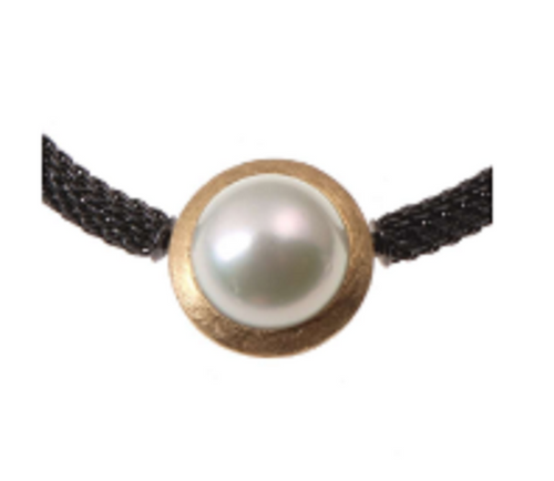 Vario Clasp South Sea Pearl 18k Yellow Gold Pendant