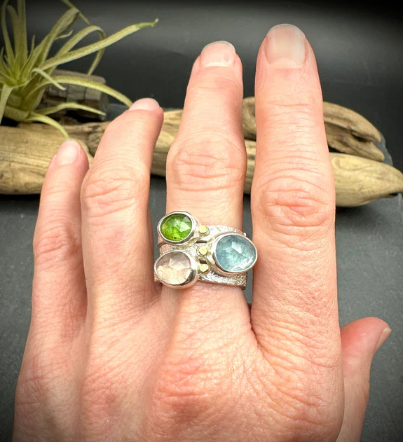 Bedrock Stack with Pastel Rose-Cuts