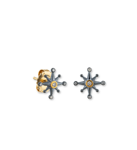 14K Gold 1/2 CTW Diamond Stud GH Color SI2-3 Clarity Threaded Post Earrings