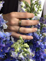 Zebra Layered Ring with Diamonds in 24K Gold & Oxidized Silver