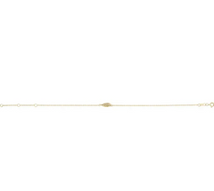 14K Gold .015 CTW Natural Diamond Angel Wing Bracelet
