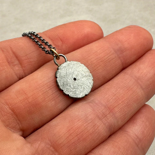 Redwood Slice Pendant – Gold