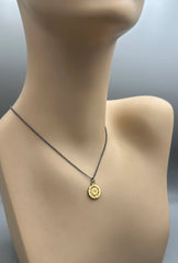 Redwood Slice Pendant – Gold