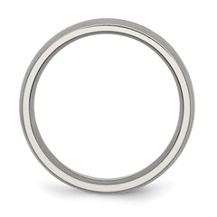Titanium Satin Grooved 6mm Wedding Band