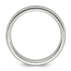 Titanium Polished and Brushed 6mm Wedding Band