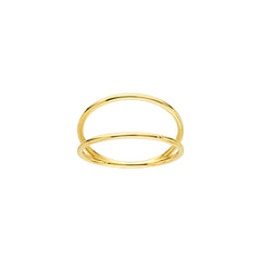 14K Gold Double Row Wire Ring