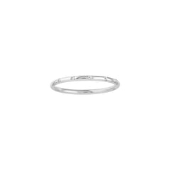 14K Gold 5-Diamond Station Thin Band