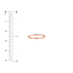 14K Gold 5-Diamond Station Thin Band