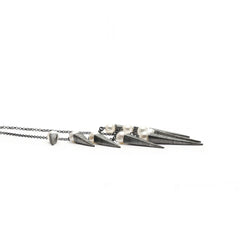 Sterling Silver Waterfall Necklace with Freshwater Pearls