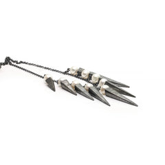 Sterling Silver Waterfall Necklace with Freshwater Pearls