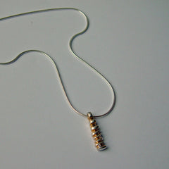 Duo Diamond Silver Pendant