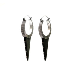 Agave Earrings | Sterling Silver & Arang Wood