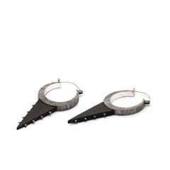 Agave Earrings | Sterling Silver & Arang Wood