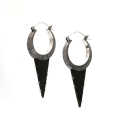 Agave Earrings | Sterling Silver & Arang Wood