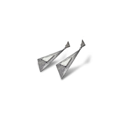 Crystal Triangle Earrings