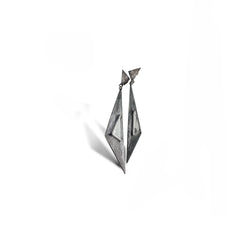 Crystal Triangle Earrings