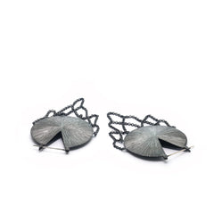 Arches Earrings | Etched & Oxidized Sterling Silver