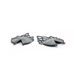 Arches Earrings | Etched & Oxidized Sterling Silver