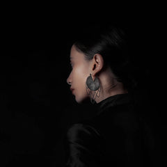 Arches Earrings | Etched & Oxidized Sterling Silver