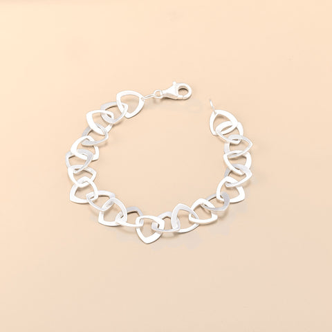 Abstract Wire Statement Necklace – S925 Sterling Silver