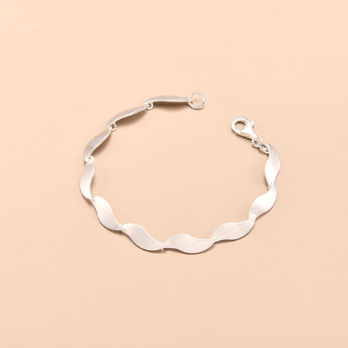 S-Shaped Silver Bracelet