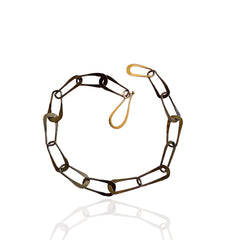 Oxidized Aria Bracelet | Sterling Silver & 18K Gold