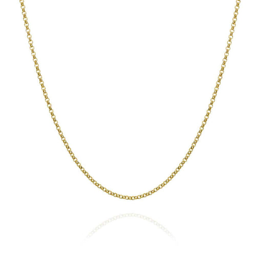 18k Gold Vermeil Sterling Silver Chain 1.1 MM
