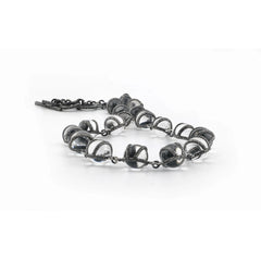 Clear Minds Necklace | Rock Crystal & Etched Sterling Silver