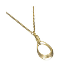 MIA Oval Pendant – 18k Gold Vermeil