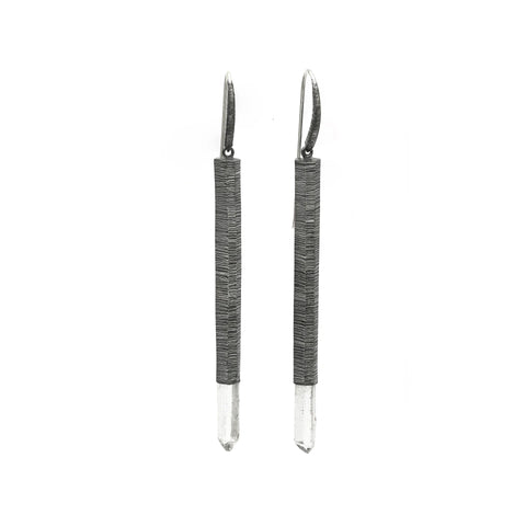 Going High Sterling Silver Triangle Dangle Earrings