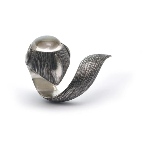 Rock Crystal Cabochon Ring