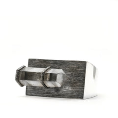 Rock Crystal Sterling Silver Cuff Bracelet