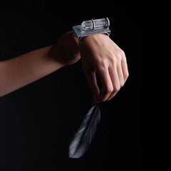 Rock Crystal Sterling Silver Cuff Bracelet