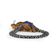 Formation Necklace | Textured Oxidized Silver Links