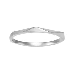 14K Yellow Gold Wavy Geometric Band